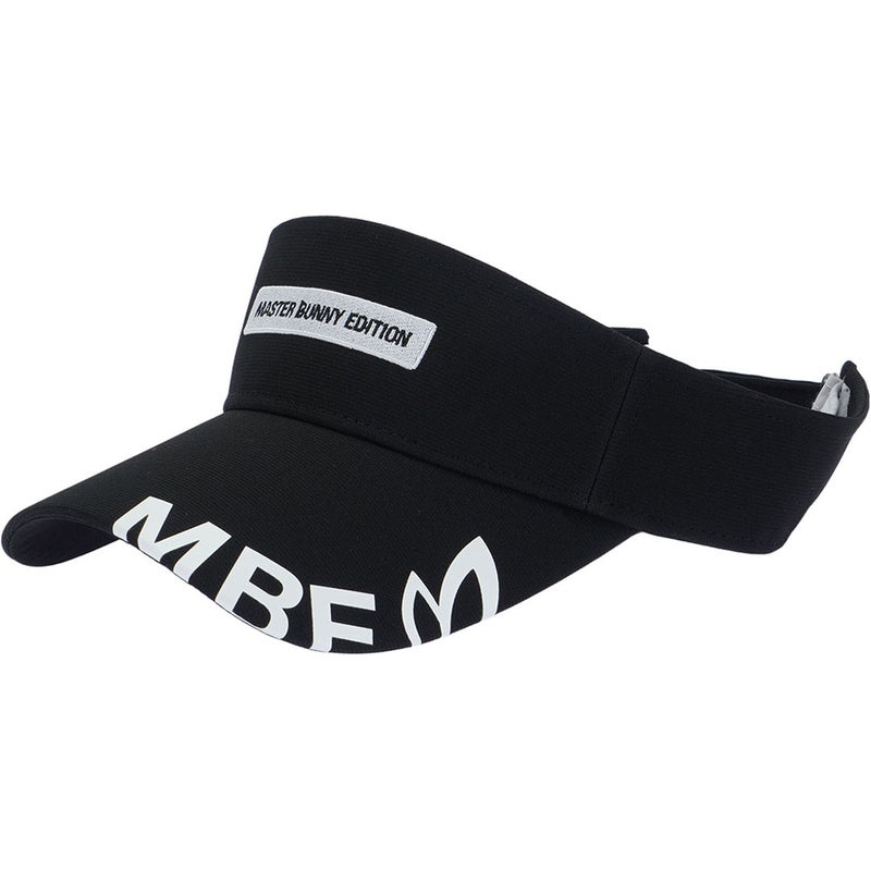 MASTER BUNNY EDITION [マスターバニーエディション]ユニセックス 見切りロゴ氷撃VISOR ブラック　詳細2