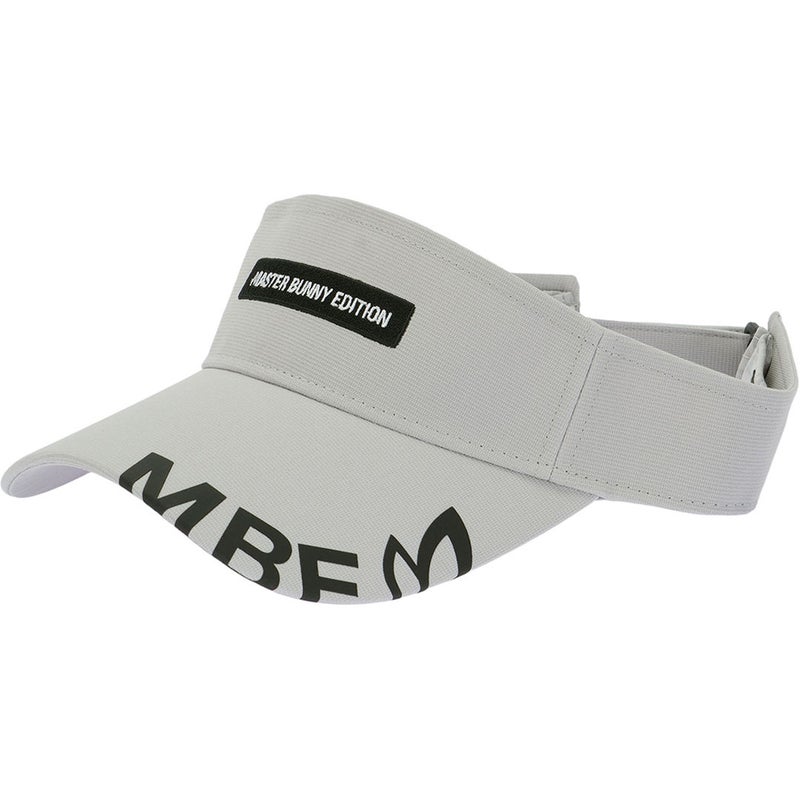 MASTER BUNNY EDITION [マスターバニーエディション]ユニセックス 見切りロゴ氷撃VISOR グレー　詳細6