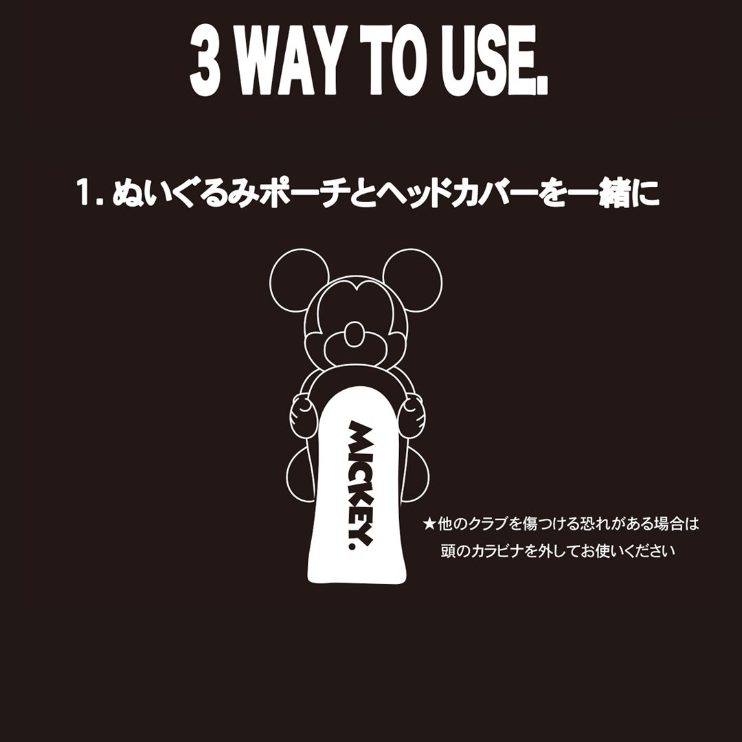 ディズニー DISNEY メンズ レディース ユニセックス DISNEY GOLF DISNEY HC W/POUCH #1W XYMG6SH4 詳細8