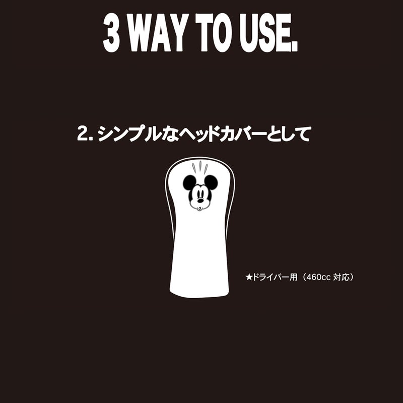 ディズニー DISNEY メンズ レディース ユニセックス DISNEY GOLF DISNEY HC W/POUCH #1W XYMG6SH4 詳細9