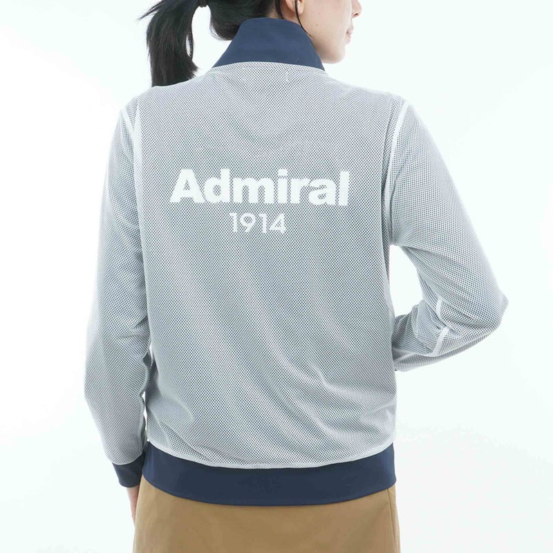 [アドミラル ゴルフ]　Admiral GOLF　レディース メッシュレイヤード ウィンドジャケット　オフホワイト　詳細3