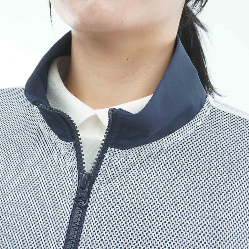 [アドミラル ゴルフ]　Admiral GOLF　レディース メッシュレイヤード ウィンドジャケット　オフホワイト　詳細7
