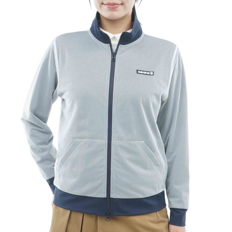 [アドミラル ゴルフ]　Admiral GOLF　レディース メッシュレイヤード ウィンドジャケット　オフホワイト