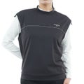 [アドミラル ゴルフ] Admiral GOLF レディース 撥水 ストレッチ モックベスト ADLA651 ブラック　詳細