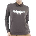  [アドミラル ゴルフ]　Admiral GOLF　レディース ダマスク柄 ジャガード モックシャツ  ADLA652 ブラウン　詳細