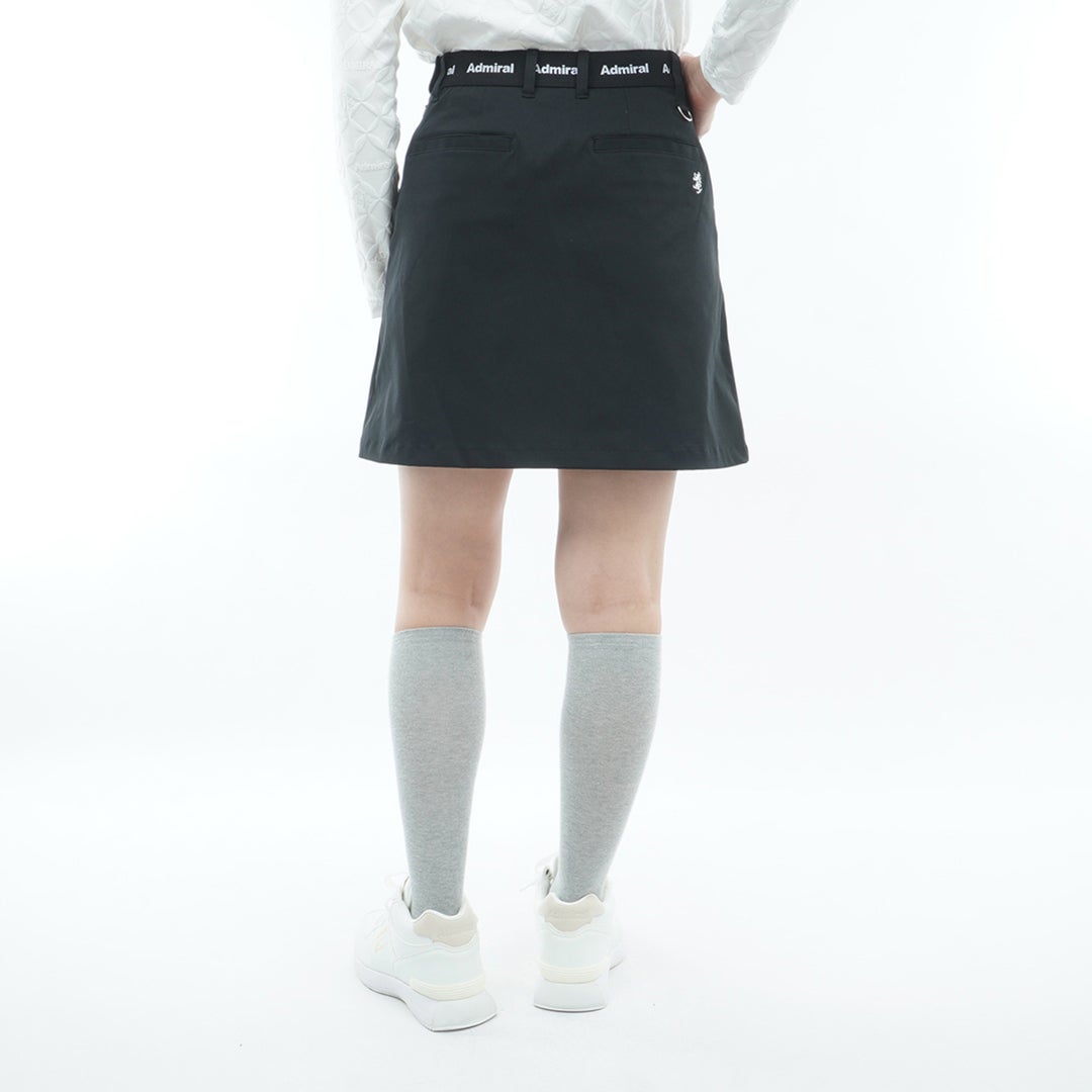  [アドミラル ゴルフ]　Admiral GOLF　レディース 4WAYストレッチ フロントタックスカート  ADLA654 ブラック　詳細2