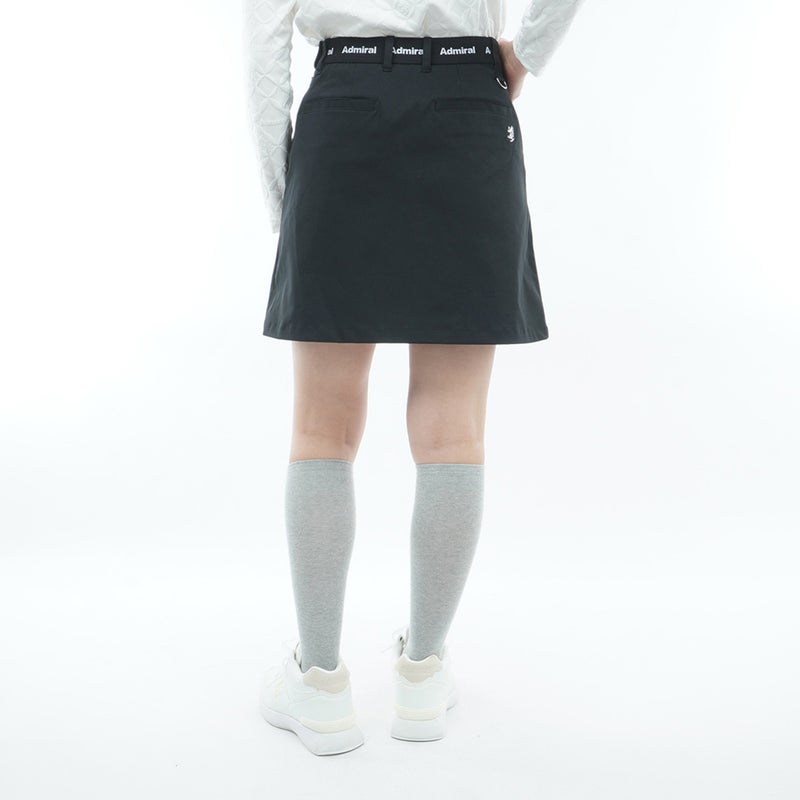  [アドミラル ゴルフ]　Admiral GOLF　レディース 4WAYストレッチ フロントタックスカート  ADLA654 ブラック　詳細2