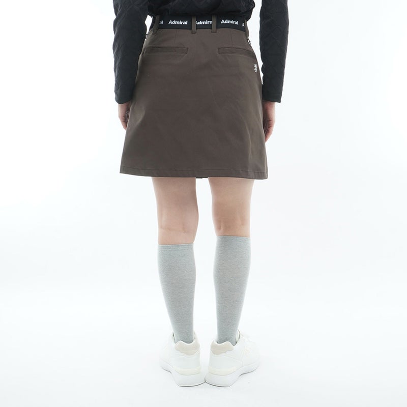  [アドミラル ゴルフ]　Admiral GOLF　レディース 4WAYストレッチ フロントタックスカート  ADLA654 ブラウン　詳細2
