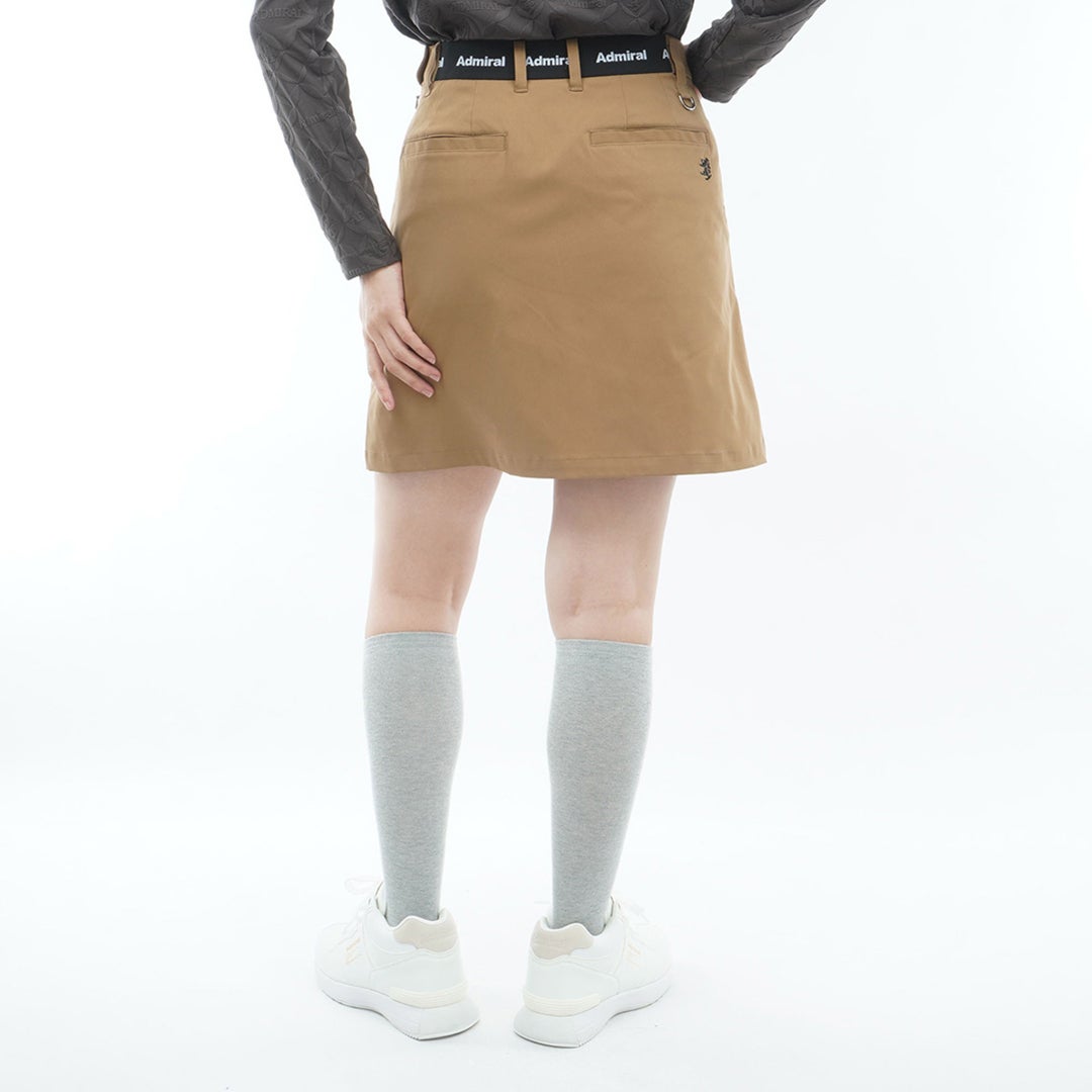  [アドミラル ゴルフ]　Admiral GOLF　レディース 4WAYストレッチ フロントタックスカート  ADLA654 ベージュ　詳細2