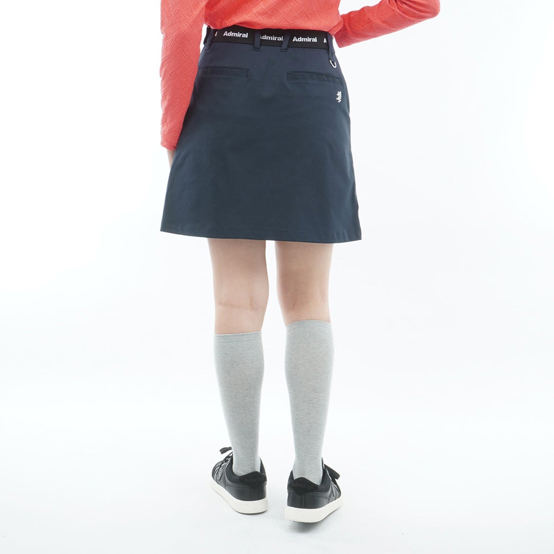  [アドミラル ゴルフ]　Admiral GOLF　レディース 4WAYストレッチ フロントタックスカート  ADLA654 ネイビー　詳細2