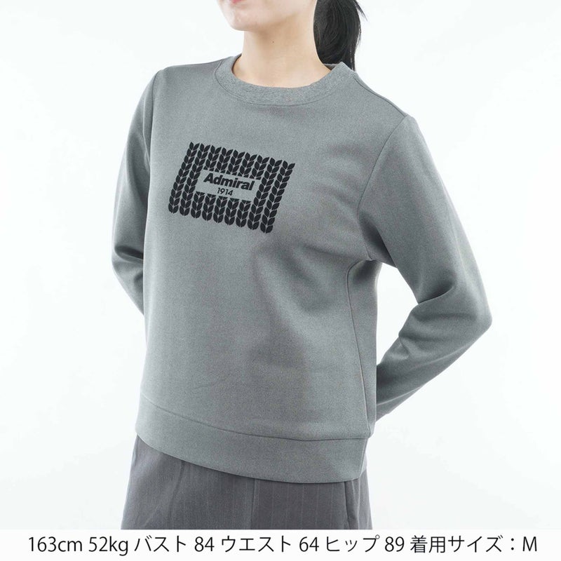 [アドミラル ゴルフ]　Admiral GOLF　レディース ダンボール クルーネックプルオーバー　グレー　詳細1