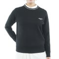 [アドミラル ゴルフ] Admiral GOLF レディース 長袖ジャカード クルーセーター ADLA658 ブラック　詳細