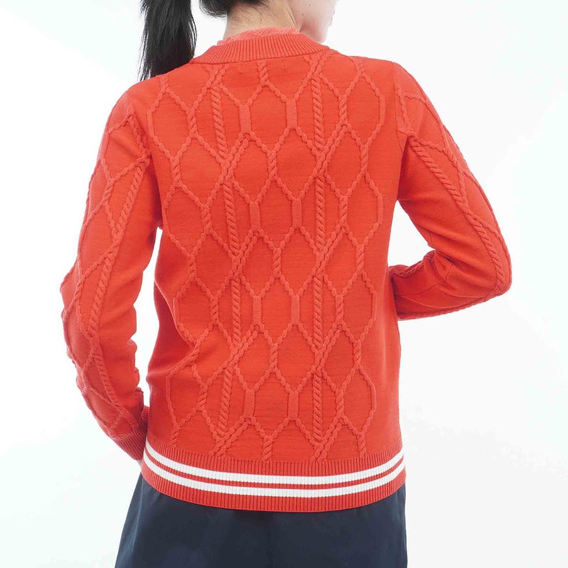 [アドミラル ゴルフ]　Admiral GOLF　レディース ケーブル ボトルネックセーター　ADLA663　ローズレッド　詳細3