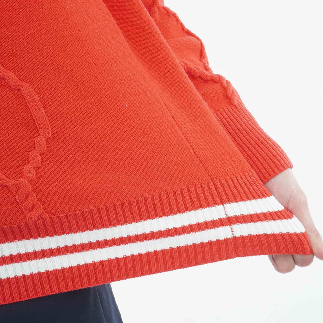 [アドミラル ゴルフ]　Admiral GOLF　レディース ケーブル ボトルネックセーター　ADLA663　ローズレッド　詳細5
