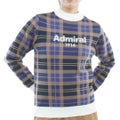  [アドミラル ゴルフ]　Admiral GOLF　レディース ジャカードチェック ボトルネックセーター  ADLA664 ブルー　詳細