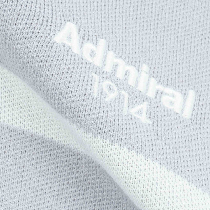 [アドミラル ゴルフ]　Admiral GOLF　レディース ボーダー ハイネックセーター　ADLA666　ライトグレー　詳細6