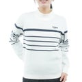 [アドミラル ゴルフ]　Admiral GOLF　レディース ボーダー ハイネックセーター　ADLA666　オフホワイト　詳細