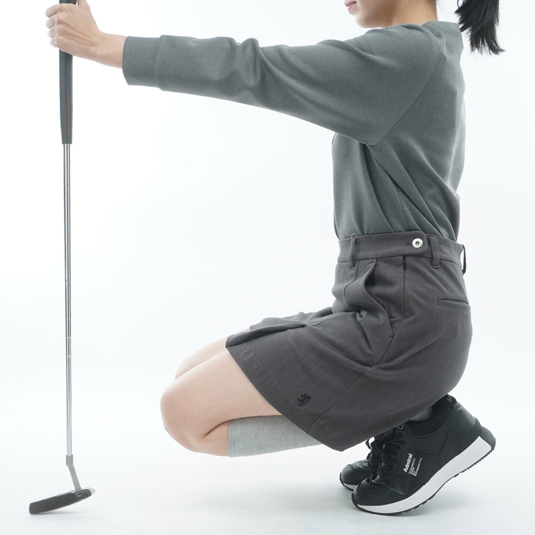 [アドミラル ゴルフ]Admiral GOLF レディース ストライプ タックスカート ADLA667 グレー　詳細5