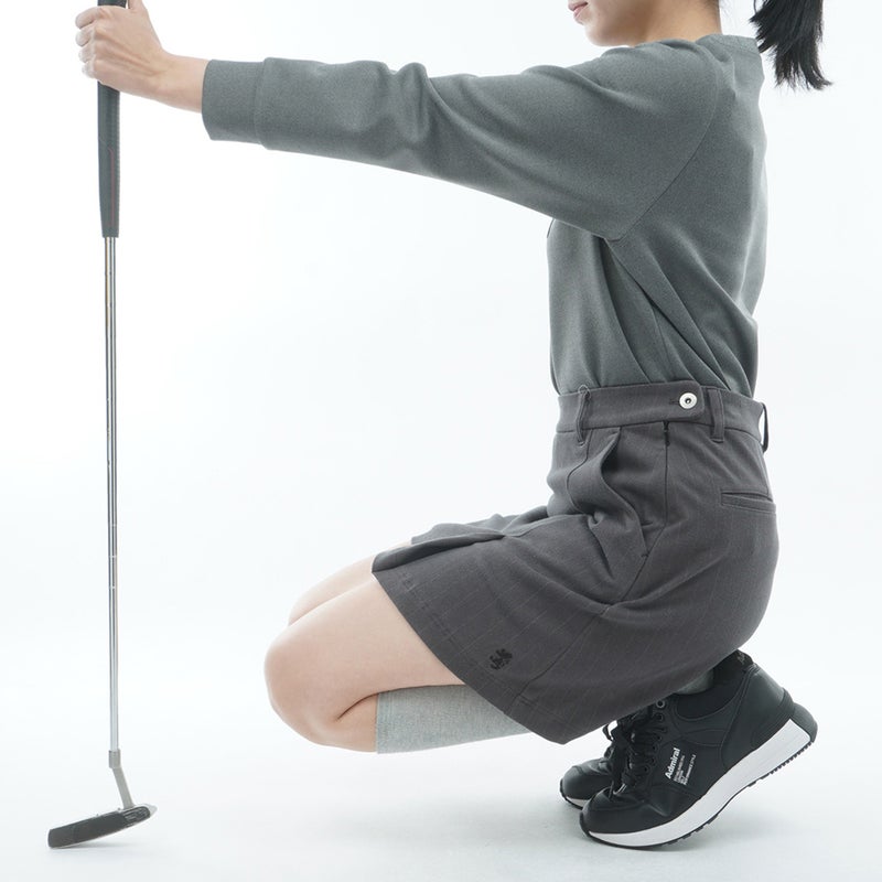 [アドミラル ゴルフ]Admiral GOLF レディース ストライプ タックスカート ADLA667 グレー　詳細5