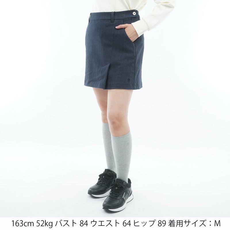 [アドミラル ゴルフ]Admiral GOLF レディース ストライプ タックスカート ADLA667 ネイビー　詳細1