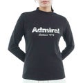 [アドミラル ゴルフ] Admiral GOLF レディース ロゴジャガード 長袖モックシャツ ADLA672 ブラック　詳細