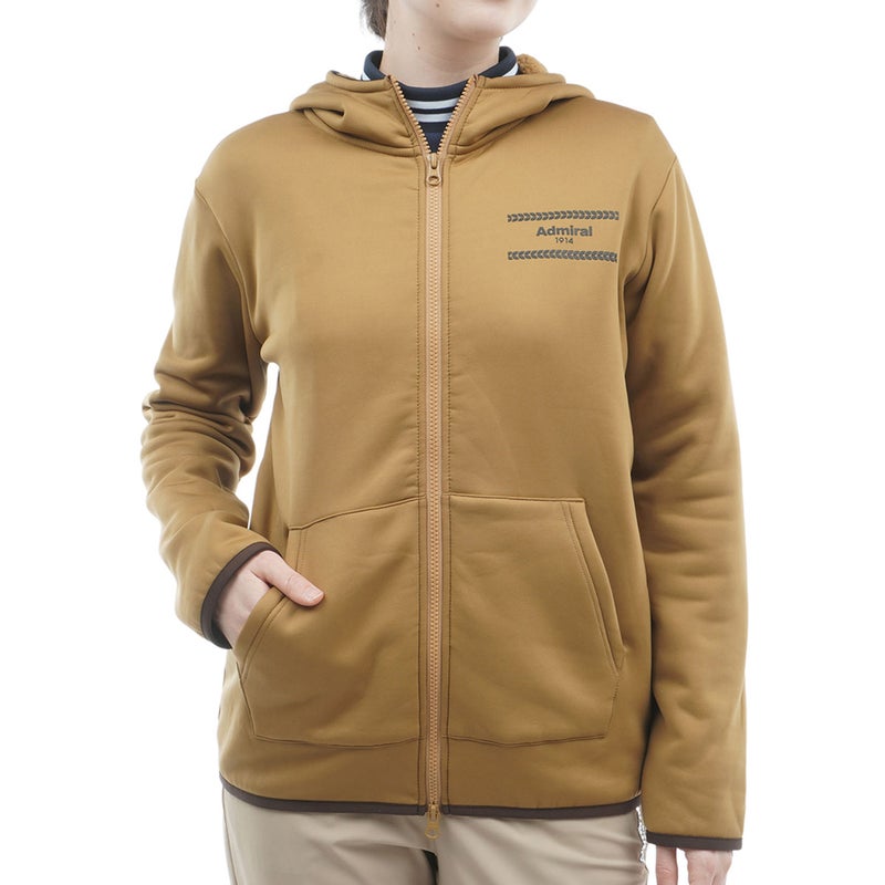 [アドミラル ゴルフ]Admiral GOLF レディース カルイシ フルジップパーカ ADLA673 ベージュ　詳細