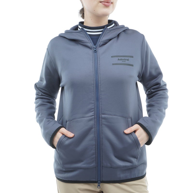 [アドミラル ゴルフ]Admiral GOLF レディース カルイシ フルジップパーカ ADLA673 グレー　詳細