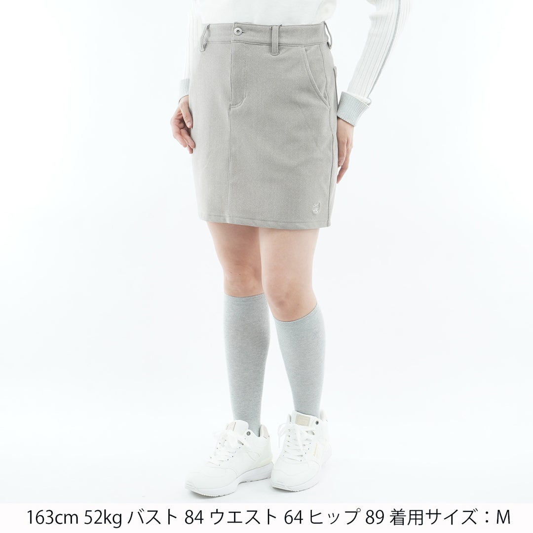 [アドミラル ゴルフ] Admiral GOLF レディース ハイテンション 裏起毛 タイトスカート ADLA674 グレー　詳細1
