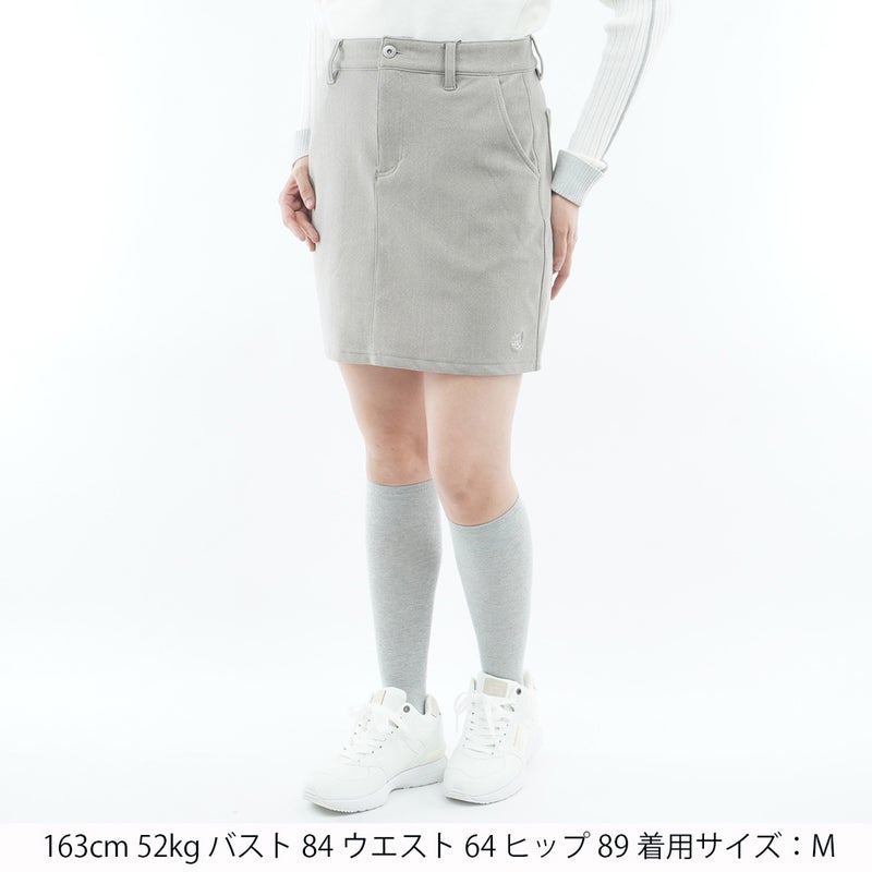 [アドミラル ゴルフ] Admiral GOLF レディース ハイテンション 裏起毛 タイトスカート ADLA674 グレー　詳細1
