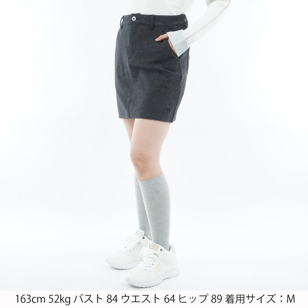[アドミラル ゴルフ] Admiral GOLF レディース ハイテンション 裏起毛 タイトスカート ADLA674 ブラック　詳細1