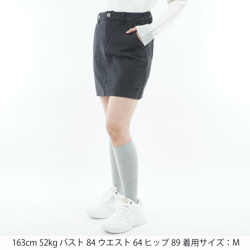 [アドミラル ゴルフ] Admiral GOLF レディース ハイテンション 裏起毛 タイトスカート ADLA674 ブラック　詳細1