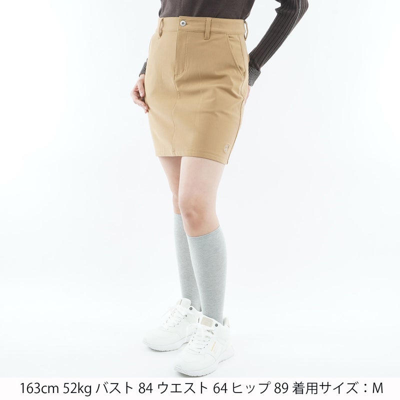[アドミラル ゴルフ] Admiral GOLF レディース ハイテンション 裏起毛 タイトスカート ADLA674 ベージュ　詳細1