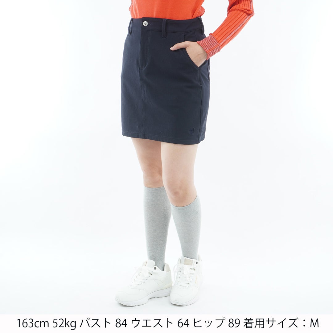 [アドミラル ゴルフ] Admiral GOLF レディース ハイテンション 裏起毛 タイトスカート ADLA674 ネイビー　詳細1