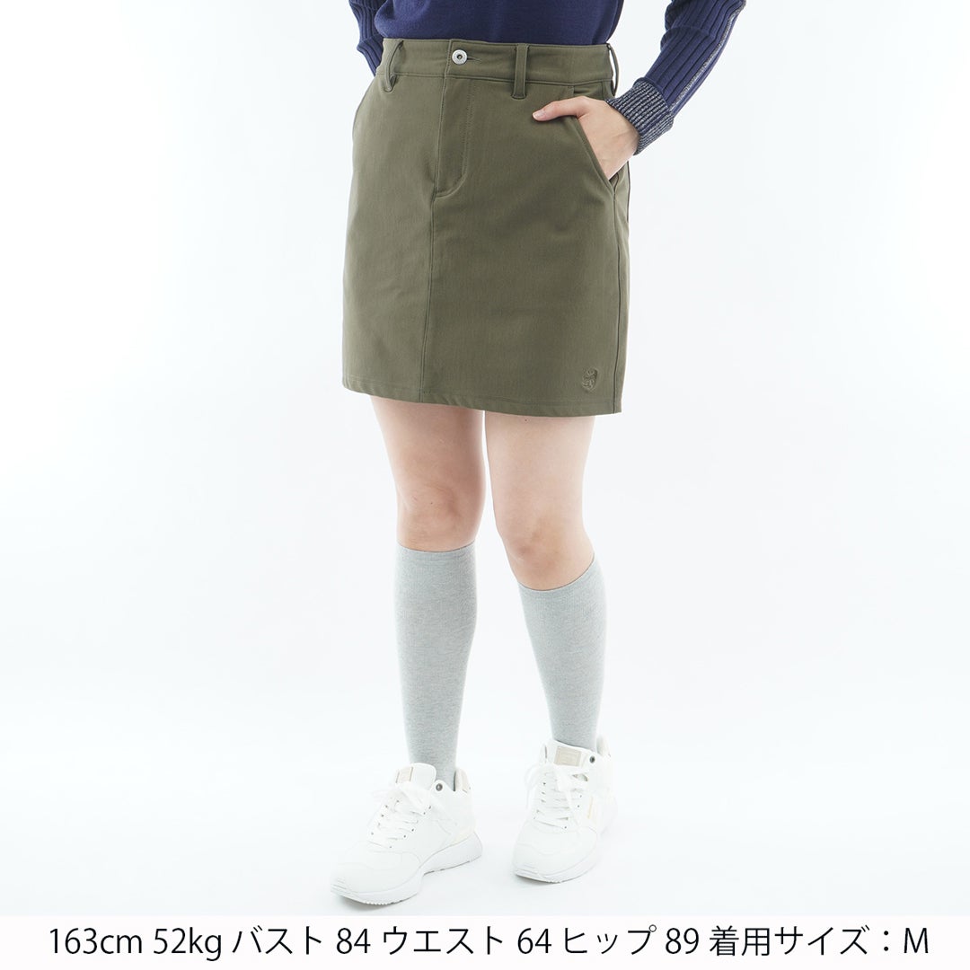 [アドミラル ゴルフ] Admiral GOLF レディース ハイテンション 裏起毛 タイトスカート ADLA674 カーキ　詳細1