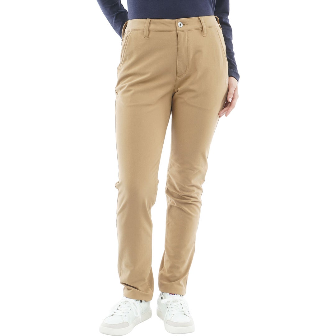 [アドミラル ゴルフ] Admiral GOLF レディース ハイテンション 裏起毛 ロングパンツ ADLA675 ベージュ　詳細