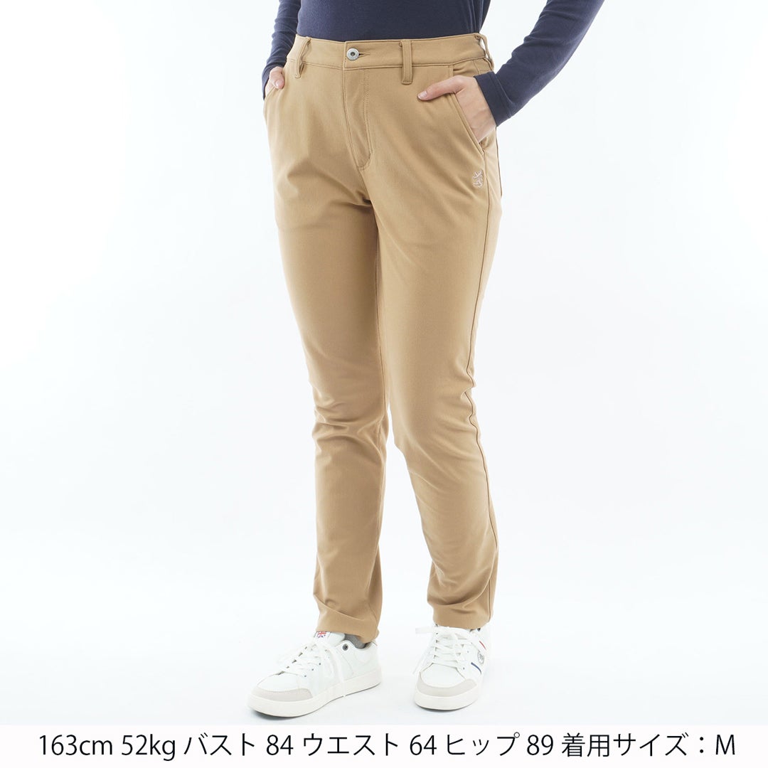 [アドミラル ゴルフ] Admiral GOLF レディース ハイテンション 裏起毛 ロングパンツ ADLA675 ベージュ　詳細1