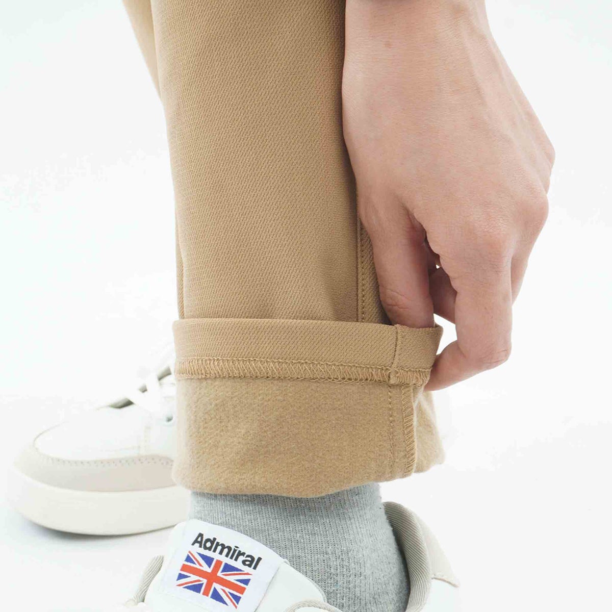 [アドミラル ゴルフ] Admiral GOLF レディース ハイテンション 裏起毛 ロングパンツ ADLA675 ベージュ　詳細8
