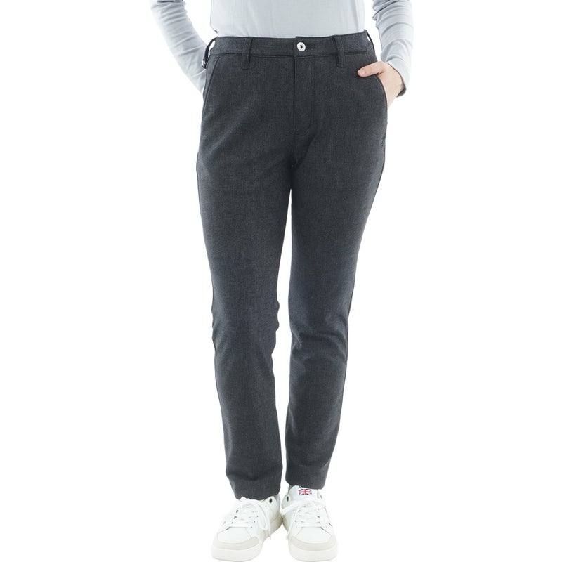 [アドミラル ゴルフ] Admiral GOLF レディース ハイテンション 裏起毛 ロングパンツ ADLA675 ブラック　詳細