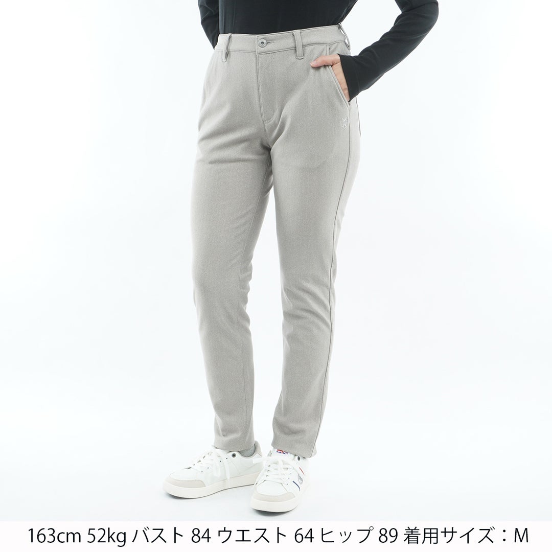 [アドミラル ゴルフ] Admiral GOLF レディース ハイテンション 裏起毛 ロングパンツ ADLA675 グレー　詳細1