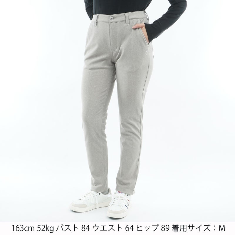 [アドミラル ゴルフ] Admiral GOLF レディース ハイテンション 裏起毛 ロングパンツ ADLA675 グレー　詳細1