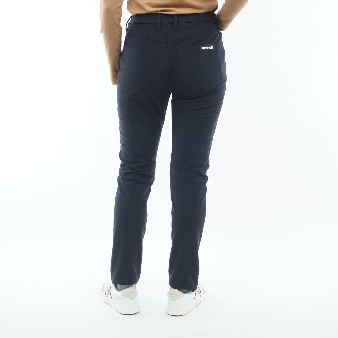 [アドミラル ゴルフ] Admiral GOLF レディース ハイテンション 裏起毛 ロングパンツ ADLA675 ネイビー　詳細2