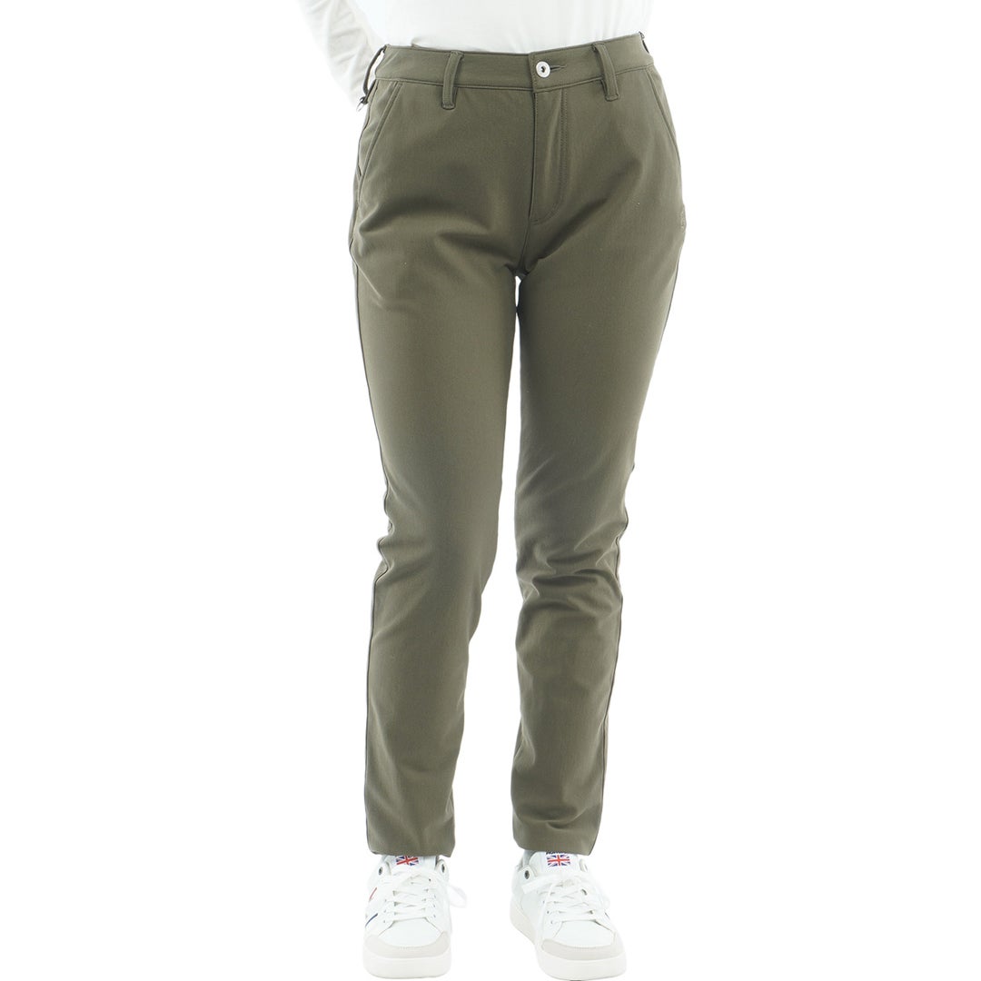 [アドミラル ゴルフ] Admiral GOLF レディース ハイテンション 裏起毛 ロングパンツ ADLA675 カーキ　詳細