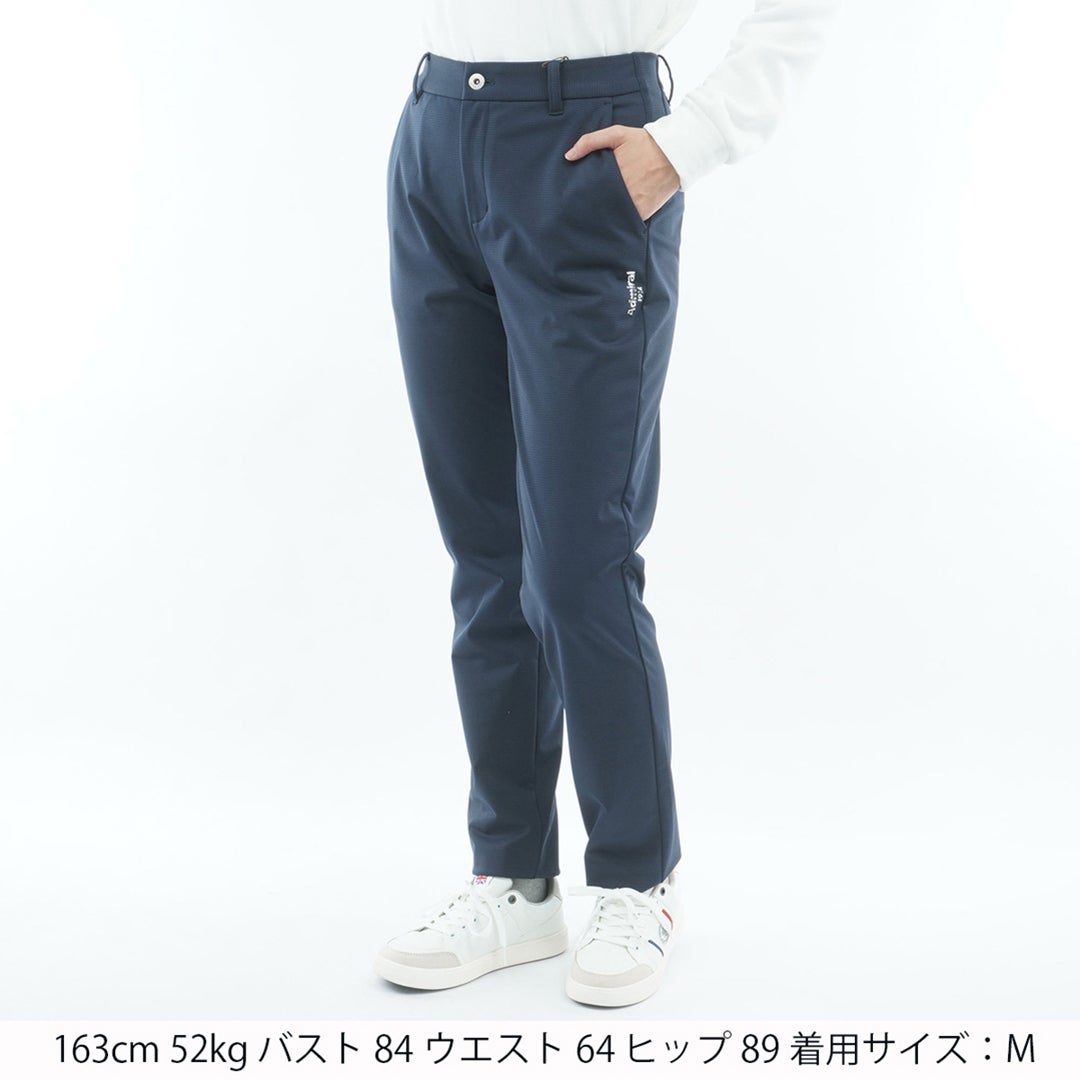 [アドミラル ゴルフ]Admiral GOLF レディース 防風 裏起毛 ロングパンツ ADLA676 ネイビー　詳細1