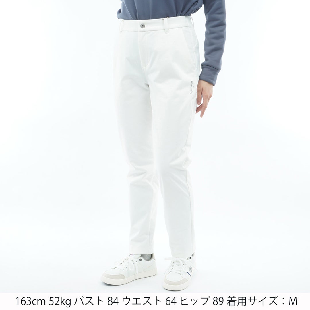 [アドミラル ゴルフ]Admiral GOLF レディース 防風 裏起毛 ロングパンツ ADLA676 オフホワイト　詳細1