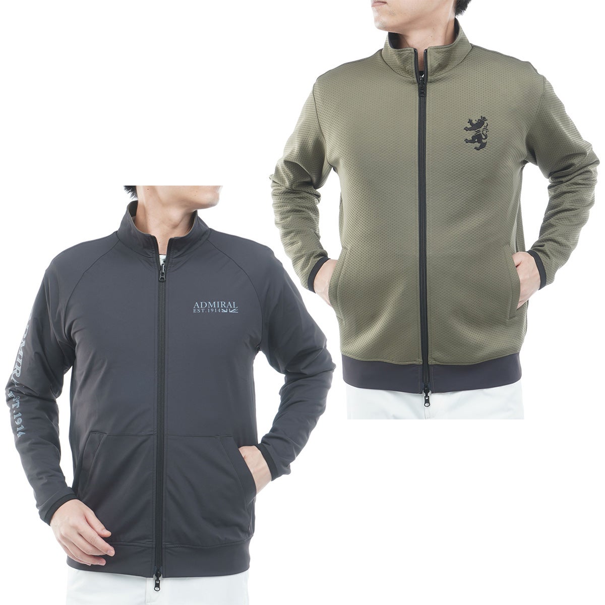 [アドミラル ゴルフ]　Admiral GOLF　メンズ リバーシブルジャケット　ブラック