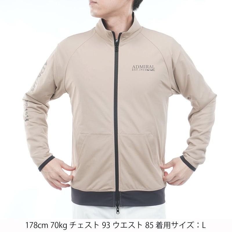 [アドミラル ゴルフ]　Admiral GOLF　メンズ リバーシブルジャケット　サンドベージュ　詳細1