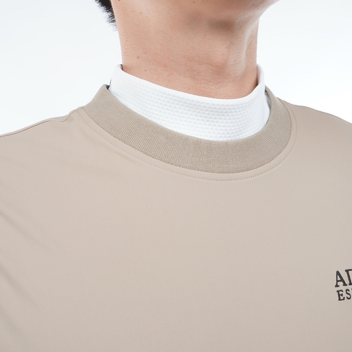 [アドミラル ゴルフ] Admiral GOLF メンズ 撥水 クルーネック ウィンドベスト サンドベージュ　詳細7