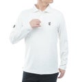 [アドミラル ゴルフ]Admiral GOLF メンズ ダマスク柄 ジャガード 長袖シャツ ADMA653 オフホワイト　詳細