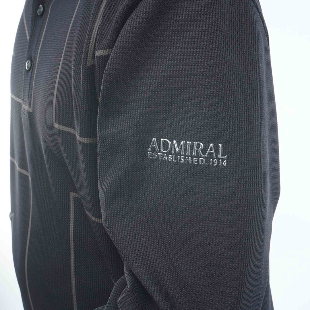 [アドミラル ゴルフ] Admiral GOLF メンズ ワッフル UJ 長袖シャツ ADMA655 ブラック　詳細5