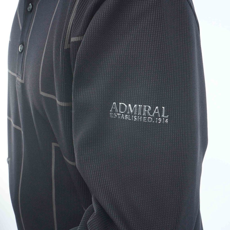 [アドミラル ゴルフ] Admiral GOLF メンズ ワッフル UJ 長袖シャツ ADMA655 ブラック　詳細5
